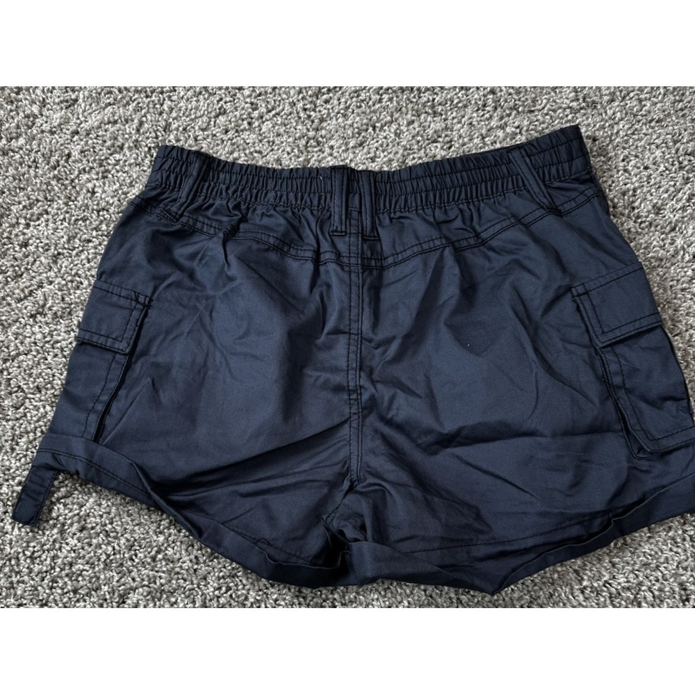 NEW RSQ Tilly's Women's Poplin Cargo Shorts Navy‎ Blue Casual Medium - Picture 4 of 8